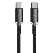 Vyvylabs Crystal Series Fast Charging Data Cable Type-C to Type-C 60W 1M Black(VCSCC-02) image