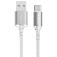 Vyvylabs Crystal Series Fast Charging Data Cable USB to Type-C 3A 1M White image