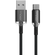 Vyvylabs Crystal Series Fast Charging Data Cable USB to Type-C 3A 1M Black(VCSUC-02) image