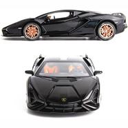 WAKAKAC Alloy Diecast Model Car Compatible for 1/24 Scale Lamborghini Sian FKP37 Collectible Toy Vehicle Pull Back with Light and Sound Toy Car for Boys Adults Girl Gift image