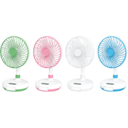 WEIDASI Rechargeable desk fan (with Led light) image
