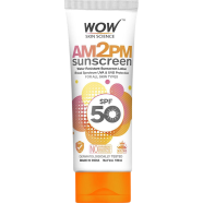 WOW Skin Science Water Resistant Sunscreen AM2PM SPF-50 Lotion 100 ml image