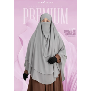 Glam Touch Wafa Double Layer Ready Hijab And Niqab | image