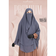 Glam Touch Wafa Double Layer Ready Hijab And Niqab | image