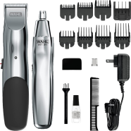 Wahl Groomsman Rechargeable Beard Trimmer kit for Mustaches Nose Hair and Light Detailing and Grooming with Bonus Wet/Dry Battery Nose Trimmer -523394105 image