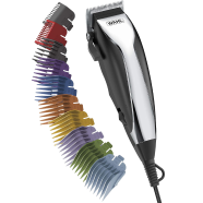 Wahl Home Haircutting Corded Clipper Kit with Adjustable Taper Lever and 10 Color Coded Guards for Easy Clipping and Trimming -523344791 image