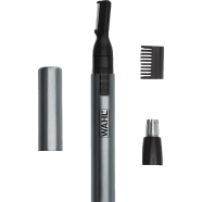 Wahl Micro Groomsman Battery Personal Trimmer for Hygienic Grooming with Rinseable Interchangeable Heads for Eyebrows Neckline Nose Ears -523389151 image