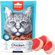 Wanpy Cat Chicken Jerky and Codfish Sushi for Cats 80g icon