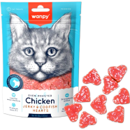 Wanpy Chicken Jerky and Codfish Hearts for Cats 80gm icon