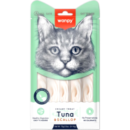 Wanpy Creamy Cat Treat Tuna And Scallop 70gm (5x14gm) image
