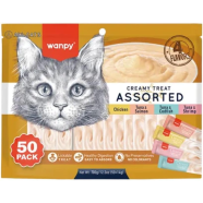 Wanpy Creamy Treat Assorted Mix Flavor 100pc Pack*14gm (1400gm) image