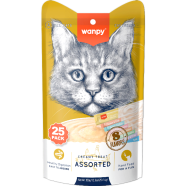 Wanpy Creamy Treat Assorted Mix Flavour 25pc Pack (25×14gm) image