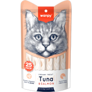 Wanpy Creamy Treat Tuna and Salmon 25pc Pack 350gm (25×14gm) image