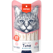 Wanpy Creamy Treat Tuna and Shrimp 25pc Pack 350gm (25×14gm) image