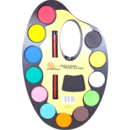 Water Color Cakes Artist Palette Artist's Series with brush
