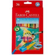 Watercolour pencil Long (36 colours) With Free High Quality Brush
