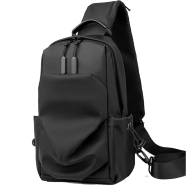 Water Resistant Crossbody Single Shoulder Bag Black (DBH78S) image