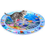Water Sensory Playmat for Indoor Cats - Interactive Self-Play Mat, Kicker Toy for Bored Felines image