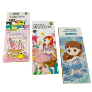 Watercolor Painting Note Pad With Color and Brush 12sheet, Random Body Print. image