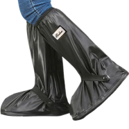 Waterproof Rain Shoe Protector Cover Reusable Non-Slip Boot Covers For Motorcycle Cycling And Outdoors Unisex 1 Pair Black image