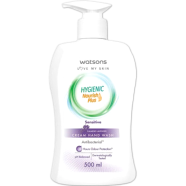 Watsons Hygienic Nourish Plus Sensitive Calming Lavender Cream Hand Wash 500ml image