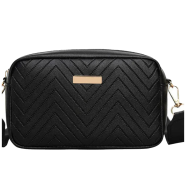 Wave Pattern Embroidered Camera Crossbody Bag image