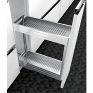 Wellmax WDB 23B Spice Rack Drawer Basket SS