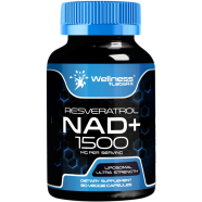 Wellness Labs RX NAD Plus Resveratrol 1500mg – Ultra Strength – 90 Capsules image