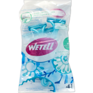 Wetell Simply Shaving Razor Two Blade 4 Pcs - Blue image