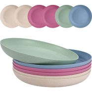 Wheat Fiber Plastic Section Plate Multicolor image