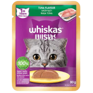 Whiskas Adult Pouch Wet Cat Food Tuna Gravy 80g image