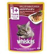 Whiskas Cat Food Grilled Saba Flaver - 80gm icon