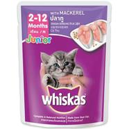 Whiskas Cat Food Junior Mackerel Flavor - 80gm icon