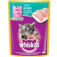 Whiskas Cat Food Junior Tuna Flavor - 80gm icon