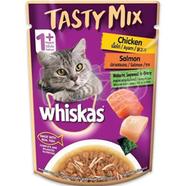 Whiskas Cat Food Tasty Mix Chicken Salmon- 70gm icon