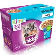 Whiskas Kitten Fish Selection in Jelly - 12Pack icon