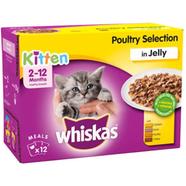 Whiskas Kitten Poultry Selection in Jelly Pouch - 100gm - 12Pcs icon