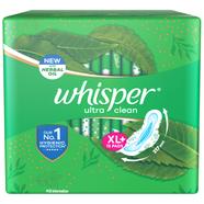 Whisper Ultra Clean Wings Sanitary Pads for Women, XL(Plus) 15 Napkins image