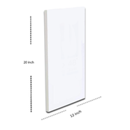 White Canvas 12x20 inch 1Pcs image