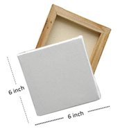 White Canvas 6x6 inch 1Pcs icon