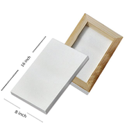 White Canvas 8x16 inch 1Pcs image