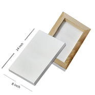 White Canvas 8x24 inch 1Pcs