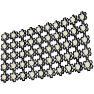 White LED SMD Chip 3V With Metal Plate Heat Sink Aluminum Base PCB DIY 50pcs image