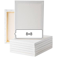 White Mini Canvas 8x8 inch-1 Pcs image