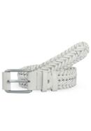 White Plaited Leather Belt SB-B68 icon