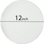 White Round Canvas 12x12 inch image