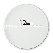 White Round Canvas 12x12 inch image