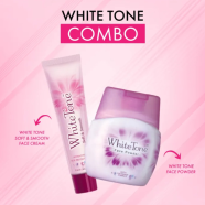 White Tone Face Powder - 30gm And White Tone Face Cream - 25gm Combo Offer image