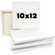 White canvas 10X12 Inch 2 Pcs image
