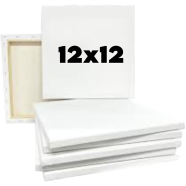 White canvas 12x12 Inch 2 Pcs image